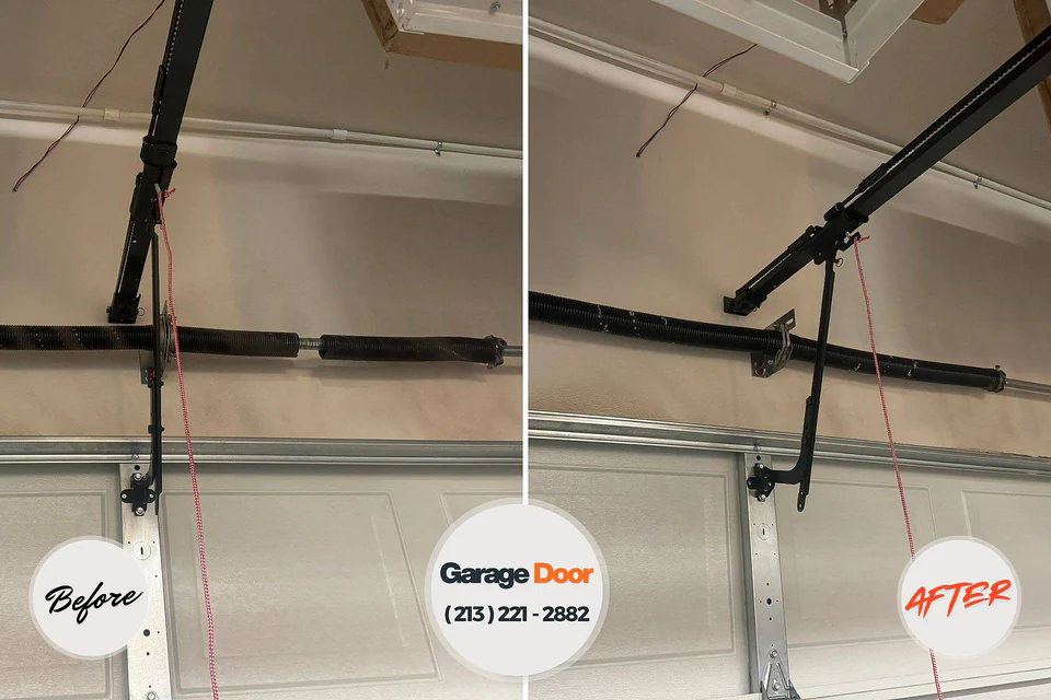 Before and after: garage door repair Kailua, HI
